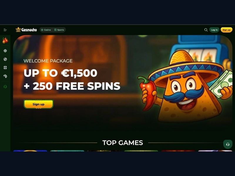 Casinacho Casino (Nacho Casino) für Deutschland: Live-Casino mit 467+ Spielen, Spinola Liga 2026 und wöchentlicher Cashback — was die Plattform für aktive Spieler bietet